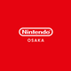 The Nintendo Osaka logo is white on red and quite simple.
